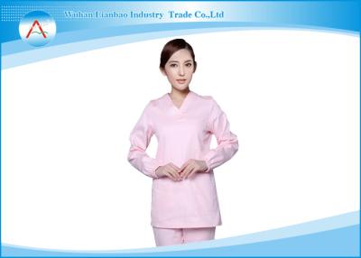 China Hospital White Cute Unisex Surgical Nursing Scrub Tops And Pants Sets for sale