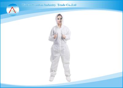 China Reusable Cleanroom Clothing Unisex White Color in GMP Workshop for sale