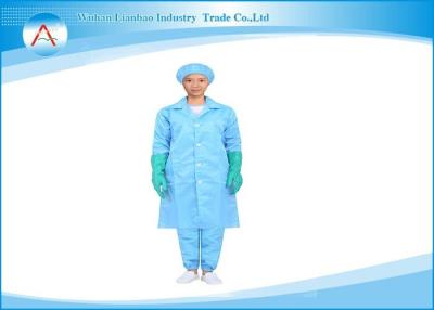 China Unisex ESD Professional Lab Coats for Cleanroom Static dissipative for sale