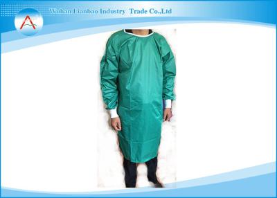 China Green double deck Reusable Surgical Gowns anti static and waterproof for sale