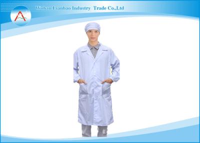 China OEM Service White T/C Antistatic Lab Coats For Comfortable Wearing for sale