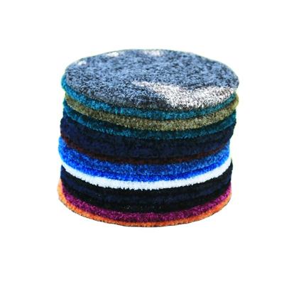 China Striped Multicolor Fashion Chenille Snood 28cm One Size Fit All Berets Man Women Head Tichel Covering for sale