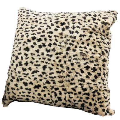 China Anti-Static Rabbit Fur Pillow Cover Velvet Back Lining for sale