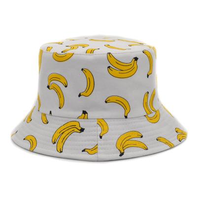 China Custom Picture Print Spring Hat Cotton Fisherman Bucket Hat Cow And Leopard Print Hat for sale