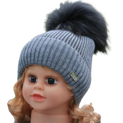 China COMMON wholesale kids bobble beanies winter hats for kids knit beanies for sale