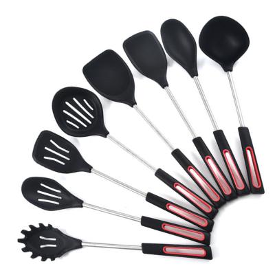 China New Sustainable Kitchenware 8-Piece Silicone Stainless SteelHigh Temperature Resistant Cookingware Set No Non-Stick Pot Cookingware Set New S for sale