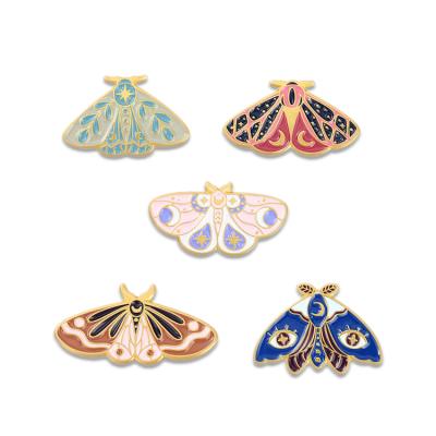 China Wholesale Europe Insect Butterfly Soft Lapel Pin Bee Plant Flower Lapel Pin Fees In Stock No Mold for sale