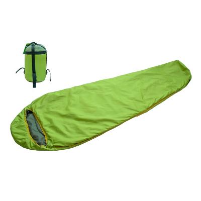 China 70gsm Mum Shaped Poly Fiber Filling Outdoor Mum Lightweight Summer Sleeping Bag for sale