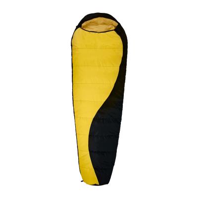 China Yellow Mummy 3 Season Sleeping Bag For Camping Lightweight for sale