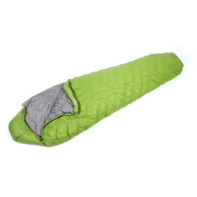 China Mummy Duck Down OEM Factory Supply Waterproof Mummy Outdoor Mountaineering Sleeping Bag for sale