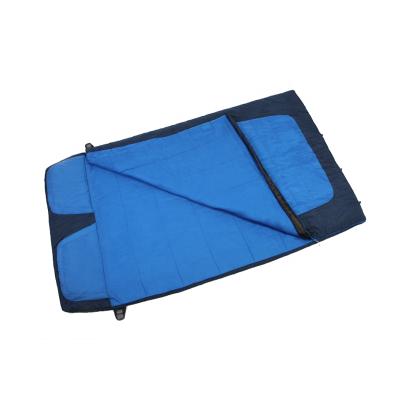 China Envelope Type Three Season Increase Survival Camping Lunch Blue Wild Adults Double Sleeping Bag for sale