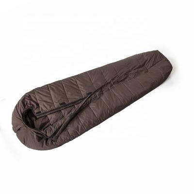 China Waterproof Fire Retardant Shell Portable Emergency Survival Sleeping Polyester Mummy Bag For Outdoor Camping for sale