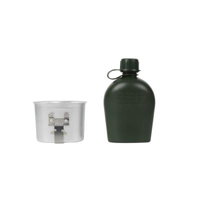 China US Army Plastic Free Water Bottle Military Drinking Canteen 3 AOO Grade + HDPE Aluminum BPA Pcs for sale