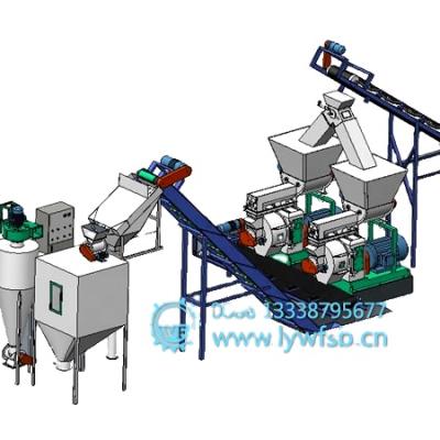 China Make Biomass Pellets 2-5 Tons Per Hour CE Biomass Wood Pellet Production Line / Wood Pellet Making Line for sale