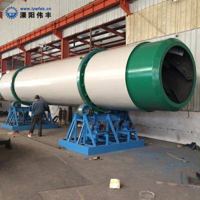 China Sawdust Processing Plant Supply Biomass Rotary Drum Dryer With Hot Air Stove for sale