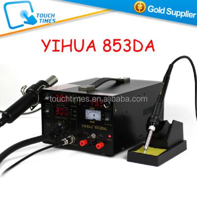 China PCB Soldering YIHUA 853DA 4 Squirts Mobile Phone Rework Station with DC Power Supply for sale