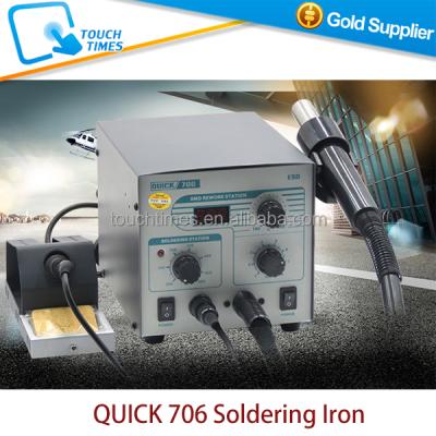 China High quality PCB soldering working life long fast 706 2 in 1 hot air rework soldering iron station with best price for sale