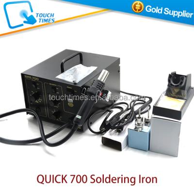 China PCB Soldering 700 Quick 2 in 1 Hot Air SMD BGA Rework Station for sale