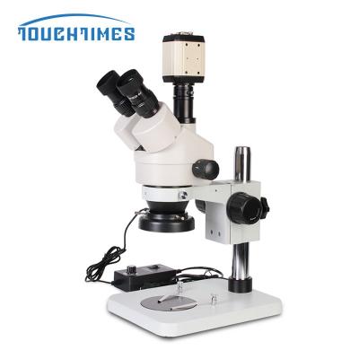 China 7X-45X-90X Trinocular Stereo Microscope with LED Light for Phone Card Examining Trinocular Stereo Microscope for sale