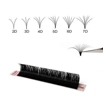 China Soft/Softer Natural/Light Weight/Durable/Curl/Fluffy Steady/Volume Matte Black 0.03 0.05 0.07 Fans Easy Fanning Flowers 8-20mm Silk Lashes Automatic Fan Eyelash Extension Lash Trays Wholesale full volume for sale