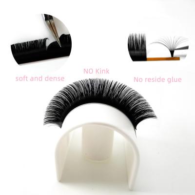 China Soft/softer natural/light weight/durable/curl/stable fluffy/volume fans wholesale 0.03 0.07mm C D L easy fanning mega volume lashes eyelash bundles russian blooming easy fans eyelash extensions custom made order for sale