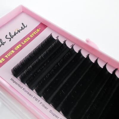 China Soft/Softer Natural/Light Weight/Durable/Easy Curl/Fluffy/Stable Hot Selling Easy Fan Eyelash Extension Supplies Lashes Volume Fan Made In Korea Flower Eye whips 25mm easy fanning wicks for sale