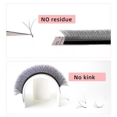 China Soft/Softer Natural/Light Weight/Durable/Curl/Stable Fluffy/Volume Fans Lash Extension Supplies Thick Natural Clover W Lashes 8-15 Mix False 3d 4d 5d W Lashes Individual Eyelash Extension Three Sheet for sale