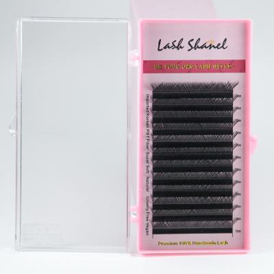 China Soft/Softer Natural/Light Weight/Durable/Curl/Fluffy Steady/Volume Fans L Silk Lashes YY Lash Label W V YY Shape Volume Eyelash Extension Weave Clover Extensions M C D Curl Wholesale Private 0 .05 0.07 for sale