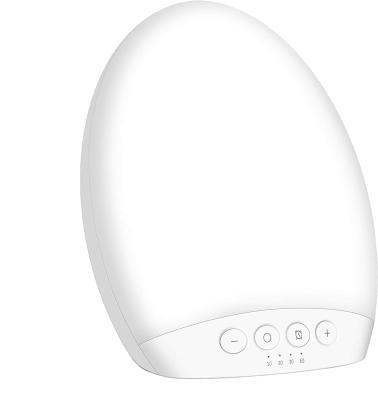 China Bedroom Unique Oval Design 10000Lux LED Timer Function UV Free Sad Light Memory Work Adjustable Bright Therapy Light For Happy Life for sale