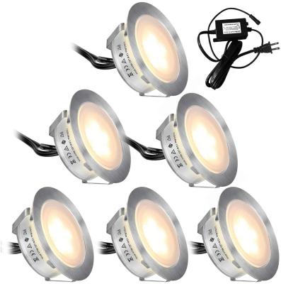 China Step Recessed LED Deck Lights Kits 6 Pack, LED Deck Lighting Waterproof IP67, Low Voltage LED Lighting for Garden, Yard Pool, Kitchen for sale