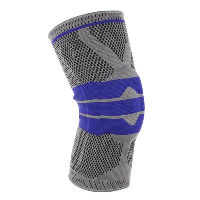 China New Knee Pads Protective Silicone Spring Knitted Kneepad Basketball Mountaineering Manufacturer Running Sports Protective Gear Kneepad for sale