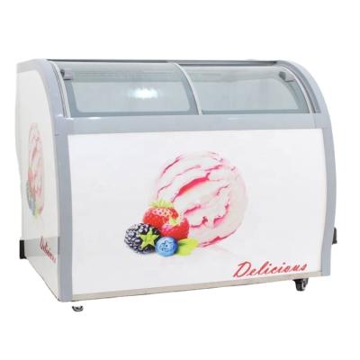 China Good Single-temperature Price Ice Cream Display Freezer Cabinet Ice Cream Showcase for sale