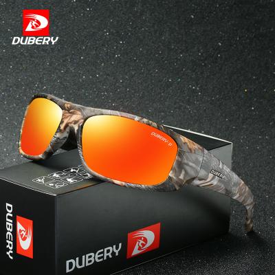 China Cheap Sports Sunglasses DUBERY Mens Camouflage Sport Lenses Polarized Night Vision Sunglasses Mens Retro Male Sun Glasses For Men Shades UV400 for sale