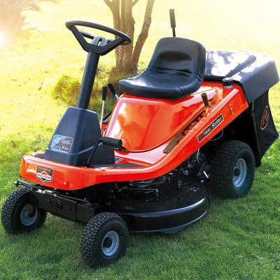 China 4-Stroke Ride On Lawn Tractor Flail Mower Small Riding Zero Ride On Mower For Garden for sale