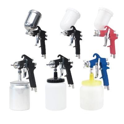 China Bison China Automotive Mini High Pressure Hvlp Pneumatic Car Paint Air Power Paint Spray Gun 400ml for sale