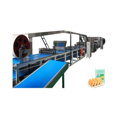 China Snack Factory Log Equipment Cake Baking Production Line Fully Automatic Layer Cake Machine for sale