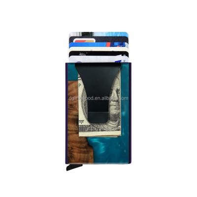 China High Quality Handmade RFID Blank ATM With Strip Rfid Card Wallet Wood C1-clrw for sale