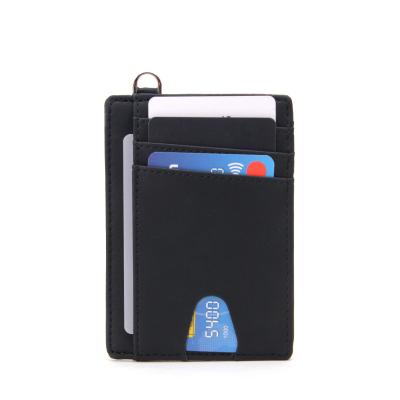 China Recyclable Slim Minimalist Credit Card Holder RFID Blocking With Removable D-Shackle HB for sale