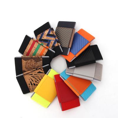 China Functional Slim Minimalist Wallet Front Pocket Leather RFID Blocking Credit Card Holder Mini HB Wallet for sale