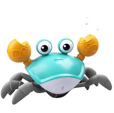 China Wonderful Gift Green Crab Baby Crawling Toy with Music and LED Light for Kids Toddler Interactive Learning Developmental Toy with Automatic for sale