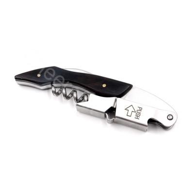 China Viable Accept Customized Package Ebony Wood Servers Wine Corkscrew Wine Corkscrew for sale