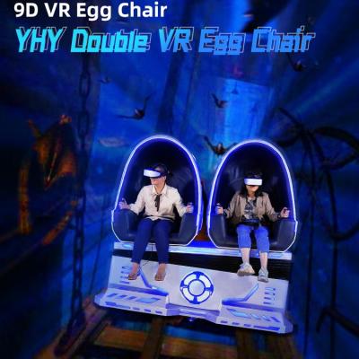 Cina 3 sedia di Kino Simulator Virtual Reality Egg del cinema dell'uovo VR di DOF 9D con il fronte dell'aria in vendita