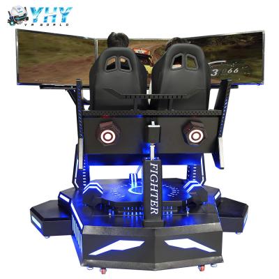 Κίνα 2 Players Three Screen Racing Simulator Adjustable Driving Game Steering Wheel Simulator προς πώληση