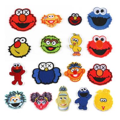 China High Quality 3D Jortu Embroidery Stickers Heat Press Cardboard Fashion Garment Embroidery Patches Support Custom for sale