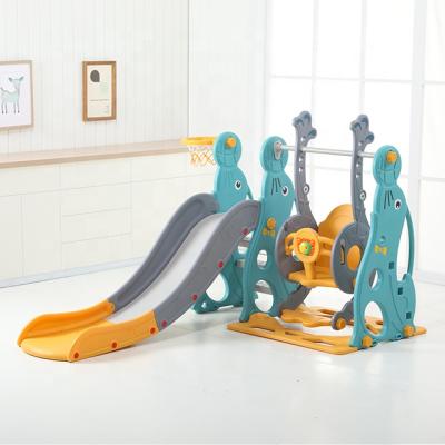 China Hot Selling Mini Multifunctional Indoor Playground Toys Plastic Slide And Swing Toys Children Slides /kids Yeezy Slides for sale