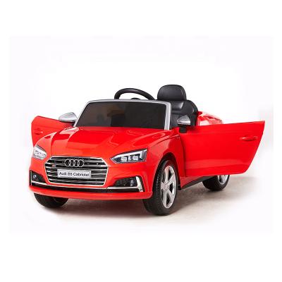 China With LED Lights Authorized Audi Children Electric Toy Car Baby Ride On Car With 12V Children Car Opening Doors Car for sale