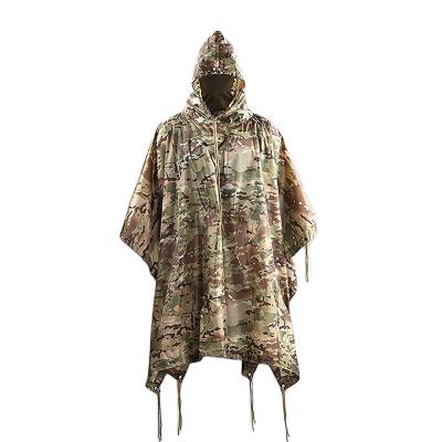 China Bachelorette Waterproof Clothes Multicam Outdoor Rain Wear Suit Camouflage Poncho Suit Unisex for sale