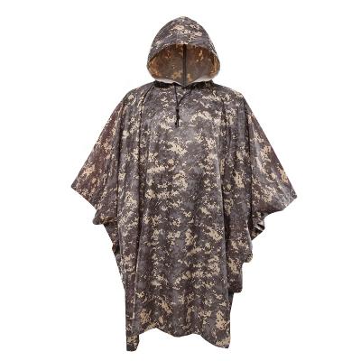 China Custom Made Reusable Raincoat Bachelor Poncho Waterproof Clothing With Camouflage Pattern For Military for sale