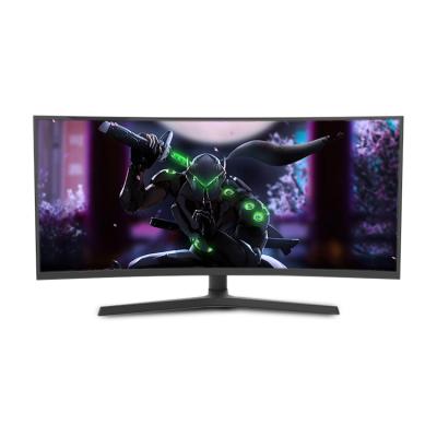 China New Model Curved 34 Inch Curved Gaming Monitor LED 1K 2K 4K Narrow Bezel FHD 165HZ High Speed ​​1ms Viewing Screen for sale