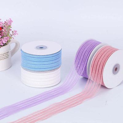 China 3.8cm Viable Lace Elastic Band Lace Ribbon Waistband Underwear DIY Garment Accessories for sale